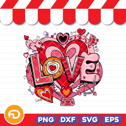 love valentine's valentine heart svg, png, eps, dxf digital download