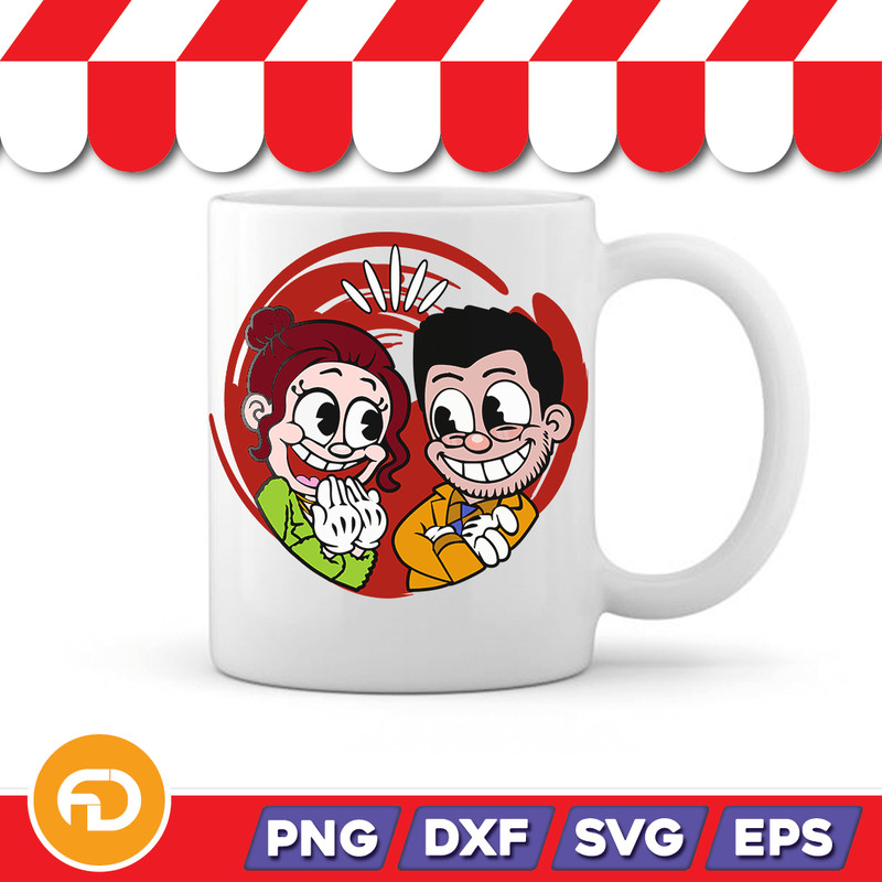 Rubber Hose Cartoon Svg Png Eps Dxf Digital Download