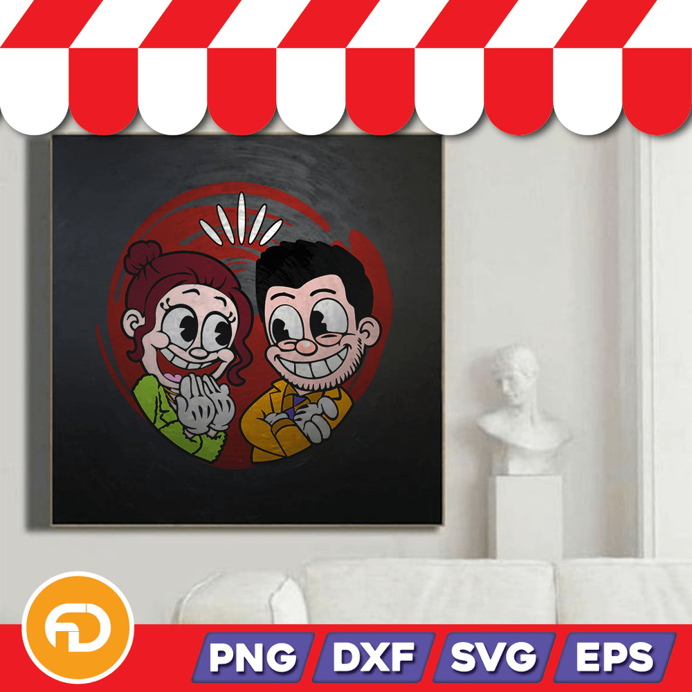 Rubber Hose Cartoon Svg Png Eps Dxf Digital Download