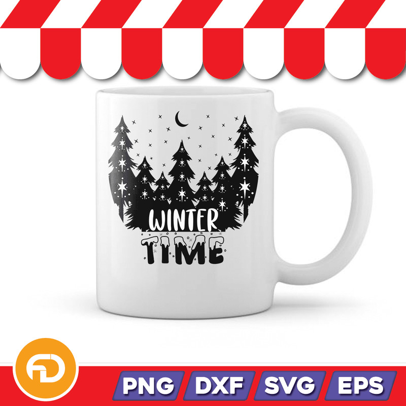 Winter Time Svg Png Eps Dxf Digital Download