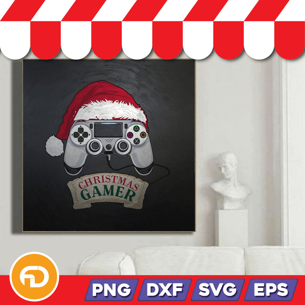 Christmas Gamer Svg Png Eps Dxf Digital Download