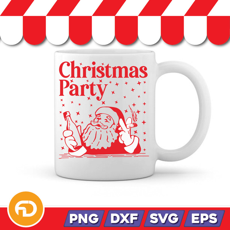 Christmas Party Svg Png Eps Dxf Digital Download