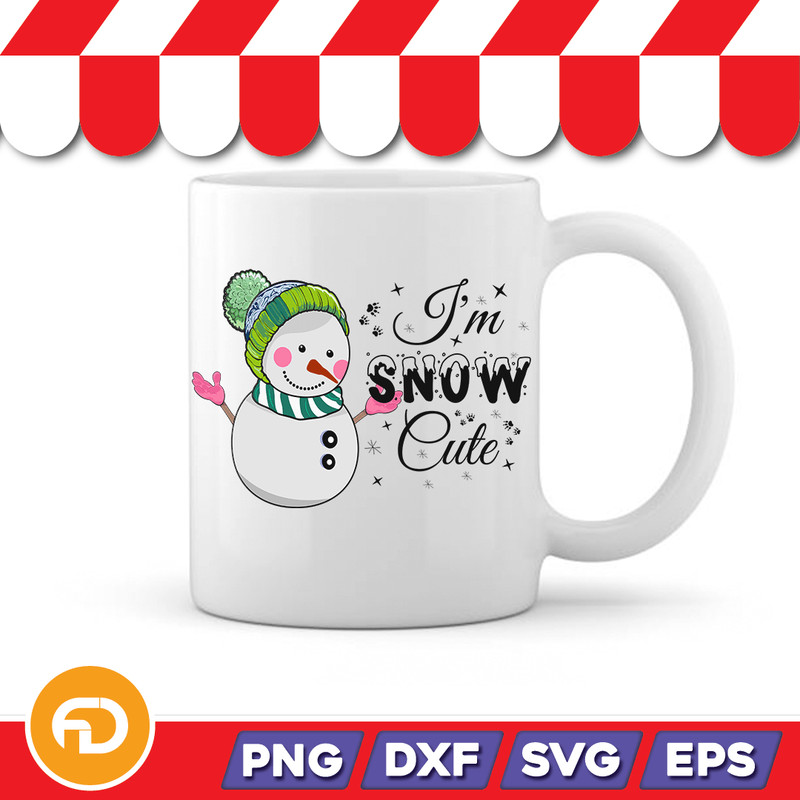 Im Snow Cute Svg Png Eps Dxf Digital Download