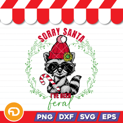 sorry santa svg, png, eps, dxf digital download