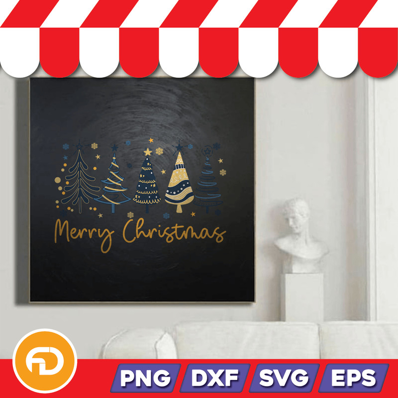 Merry Christmasv4 Svg Png Eps Dxf Digital Download