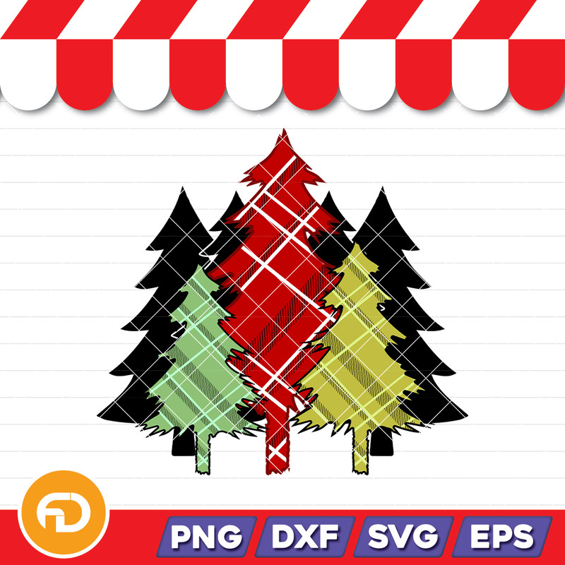 Holiday Clipart Simple Christmas Tree Evergreen Svg Png Eps Dxf Digital Download