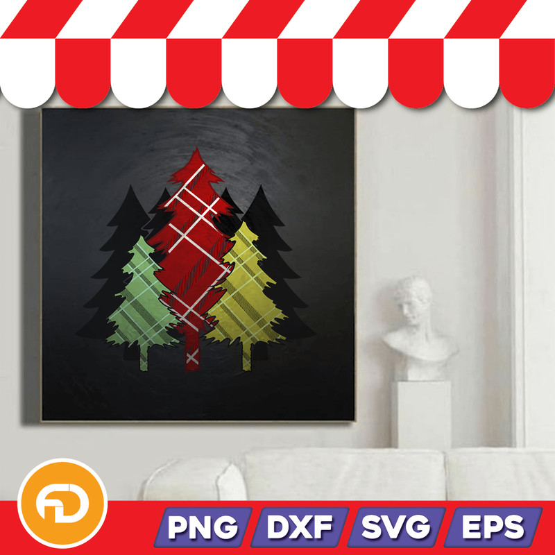 Holiday Clipart Simple Christmas Tree Evergreen Svg Png Eps Dxf Digital Download