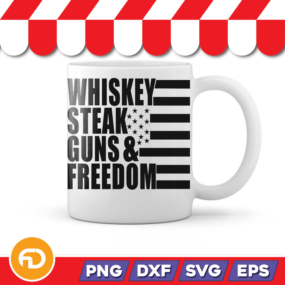 4th of July Whisk Guns Freedom Svg Png Eps Dxf Digital Download