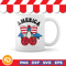 Coquette American Flag Cherry Coquette Bow 4th of July American Flag sublimation Svg Png Eps Dxf