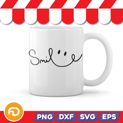 women's smile face svg, png, eps, dxf digital download