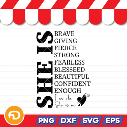 she is brave ,strong svg, png, eps, dxf digital download