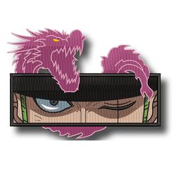 dragon girl : kokushibo embroidery design,demon slayer embroidery designs, anime embroidery, machine embroidery design