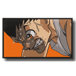 naruto : kokushibo embroidery design,demon slayer embroidery designs, anime embroidery, machine embroidery
