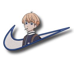 nike : kokushibo embroidery design,demon slayer embroidery designs, anime embroidery, machine embroidery