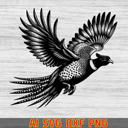 pheasant svg,unique pheasant art , crafts ,cut file, pheasant vector, vector , dxf,laser ,screen ,silhouette