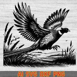 pheasant svg designe digital file ,ai,svg dxf