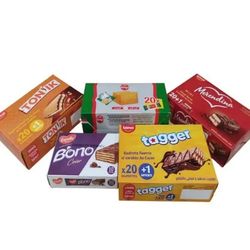 Best Moroccan Snacks Box Bimo, Tonic Tagger Merendina Henrys Okey Tango, Crunchy Cookies and All Moroccan Snacks