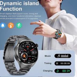 New GPS Smart Watch Men For GT4 Pro 360*360 HD Screen Heart rate Bluetooth Call NFC IP68 Waterproof Blood Sugar Smartwat