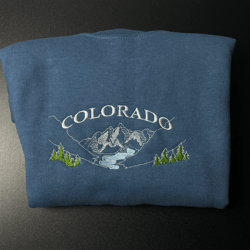 Colorado Embroidered Sweatshirt, Colorado sweatshirt, Colorado Mountain Sweatshirt - Gift for Mom, Mother's day gift