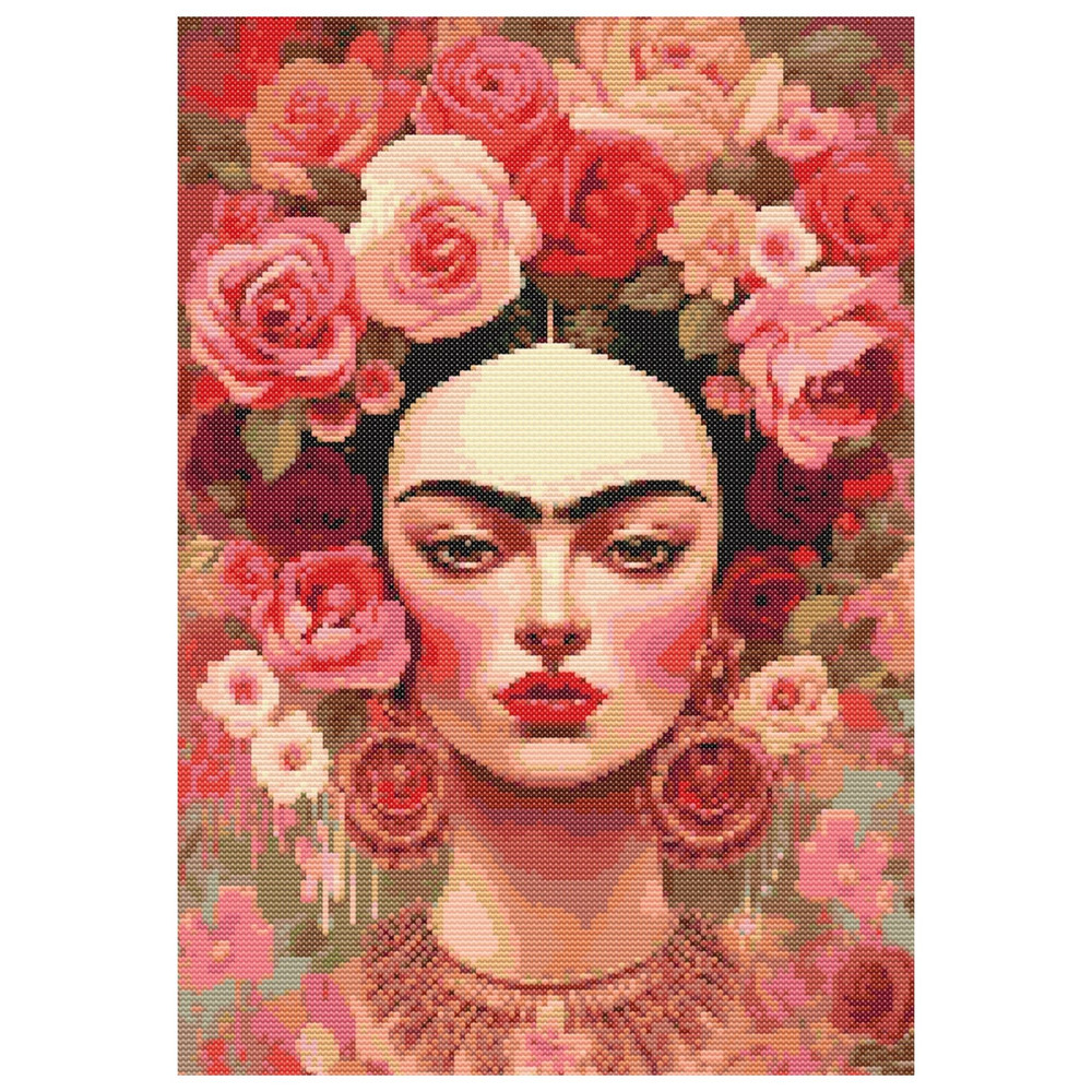 Counted Cross Stitch Pattern PDF Frida Easy XStitch Chart 0