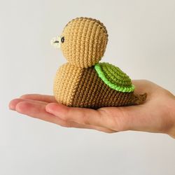 crochet pattern - turtle duck, crochet toys, easy pattern, duck crochet, handmade duck