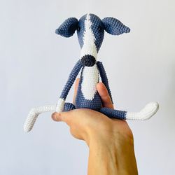 Greyhound, Whippet, Italian Greyhound dog, stuffed dog