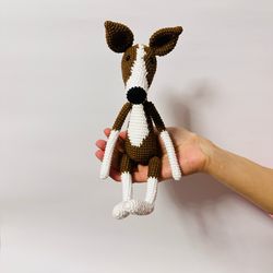 Greyhound plush, Whippet, Italian Greyhound, stuffed dog, gift for dog owner