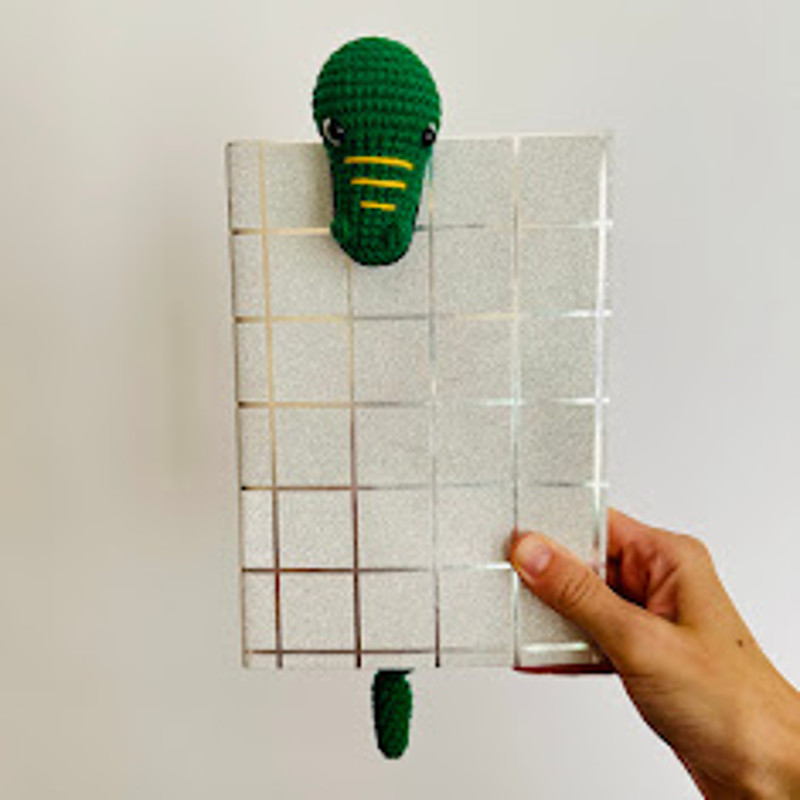 Bookmark Crocodile Crochet Pattern PDF Instant Download Fun Animal Bookmark DIY Crochet Pattern For Book Lovers 3