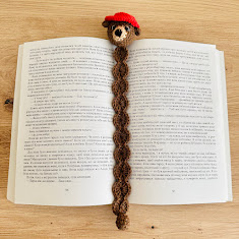 Bookmark Bear Crochet Pattern Instant Download DIY Bear Bookmark Crochet Tutorial For Book Lovers 2