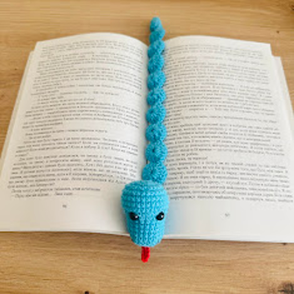 Crochet Pattern Bookmark Snake PDF Crochet Pattern Handmade Gift Idea 0