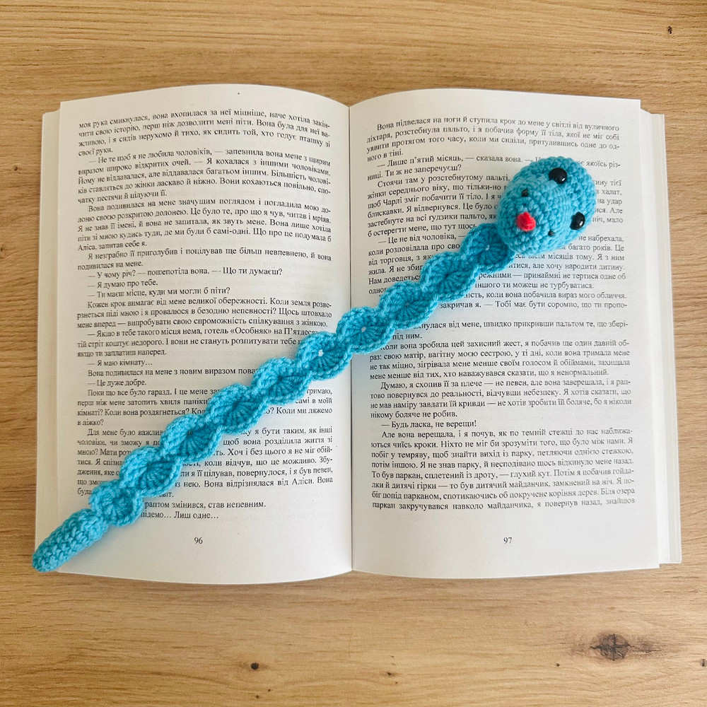 Crochet Pattern Bookmark Snake PDF Crochet Pattern Handmade Gift Idea 1