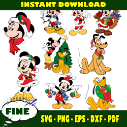 9 files of christmas on disney world bundle svg, png, christmas svg, png