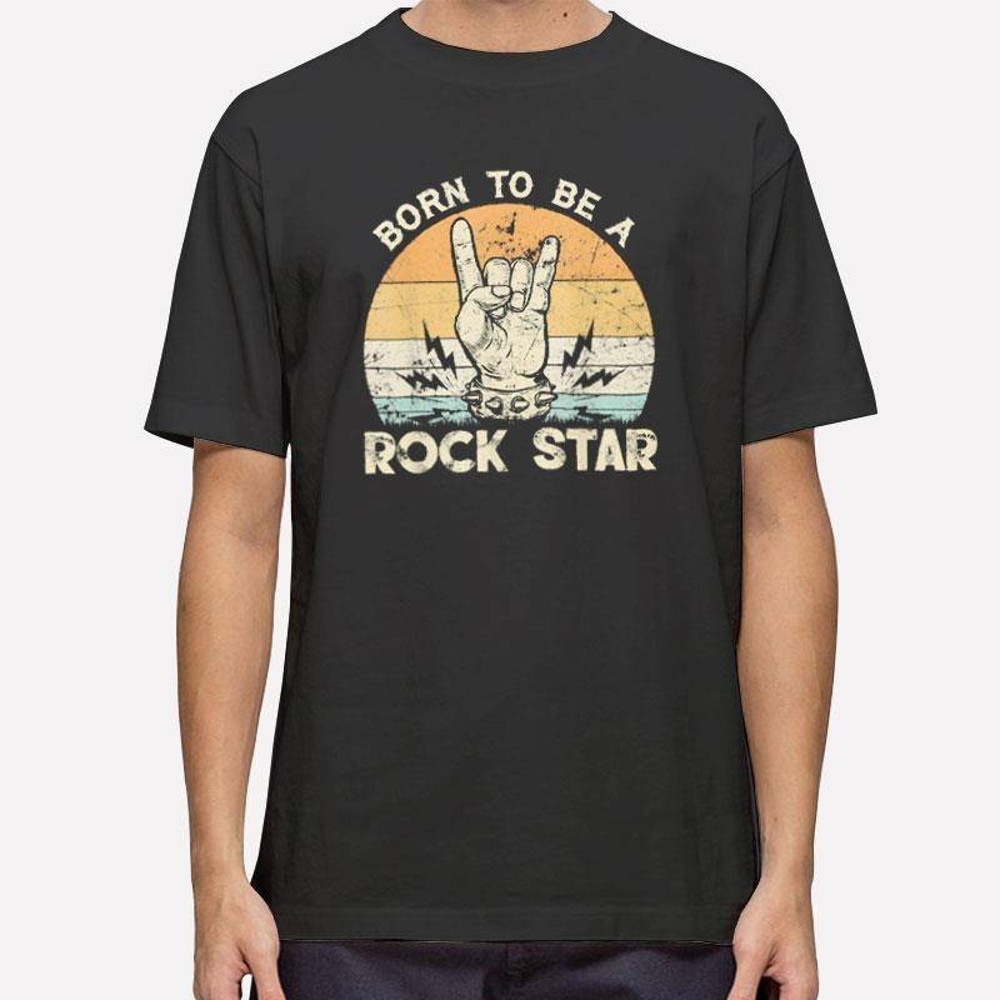 Retro Vintage Born to Be a Rock Star T Shirt.jpg
