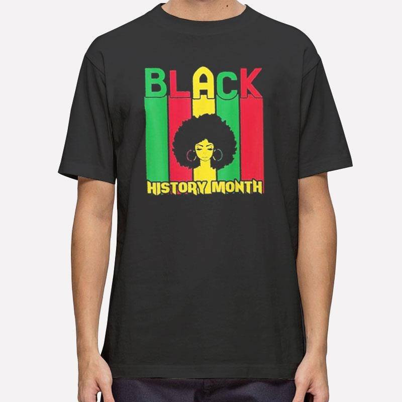 Black History Month Afro Girl African Pride Shirt.jpg