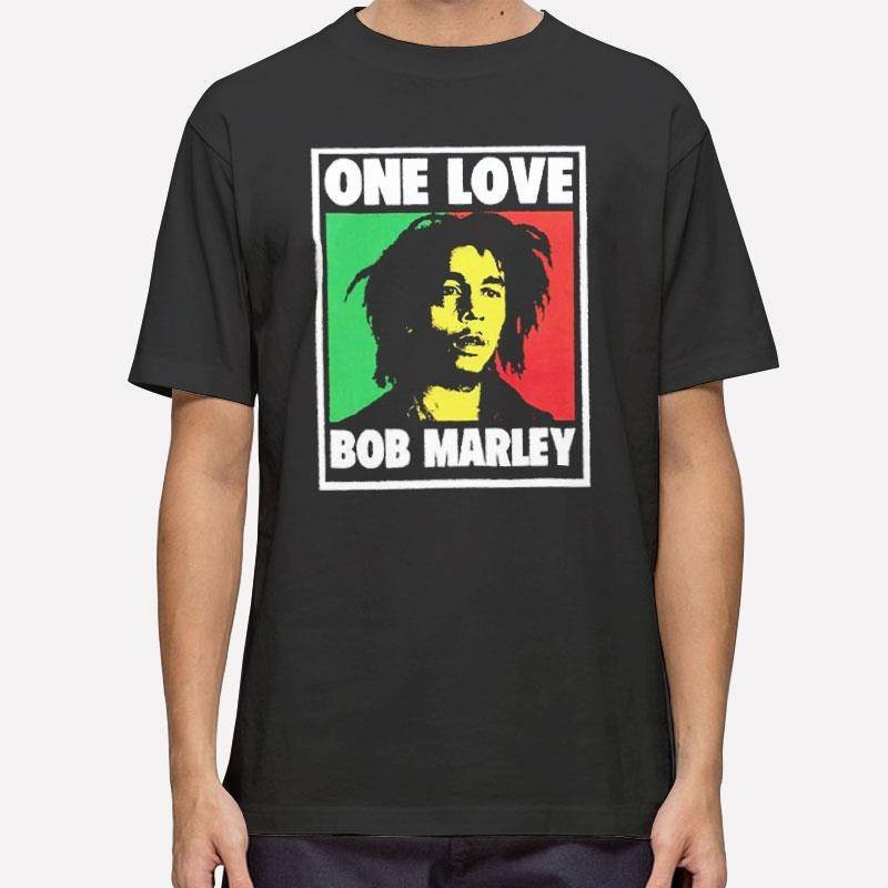 Retro Bob Marley Smoking Rasta One Love T Shirt.jpg