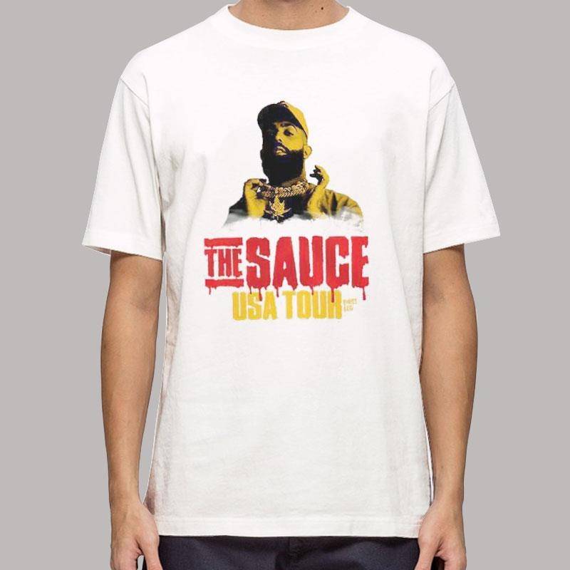Eladio Carrion the Sauce USA Tour Dates T Shirt With Back.jpg