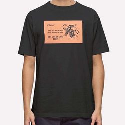 funny monopoly get out of jail free t shirt
