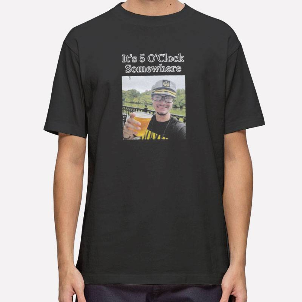 Joshua Block Captain Its 5 Oclock Somewhere T Shirt 0