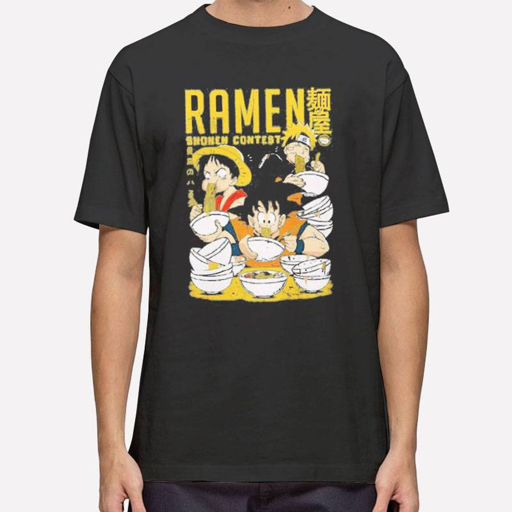 Funny Ramen Japanese Anime Manga T Shirt 0