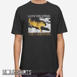funny the carbonara capybara t shirt