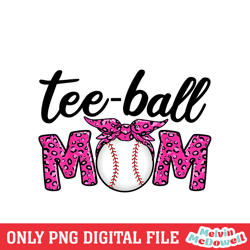 tee ball mom leopard funny sport png, mother day png, digital download file