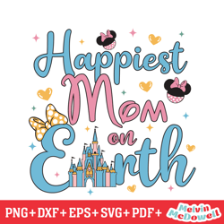 happiest mom on earth minnie mouse svg, disney svg ,disney mickey svg , digital download