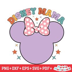 disney mama minnie mouse pink bow svg, disney svg ,disney mickey svg , digital download