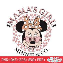 mama's girl cool minnie company svg, disney svg ,disney mickey svg , digital download