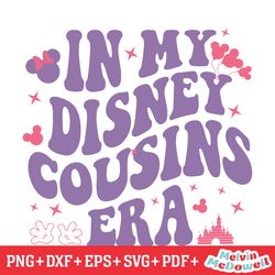 in my disney cousins era minnie balloon svg, disney svg ,disney mickey svg , digital download