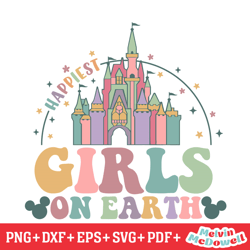 happiest girls on earth magic kingdom svg, disney svg ,disney mickey svg , digital download