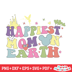 happiest mom on earth magic kingdom svg, disney svg ,disney mickey svg , digital download