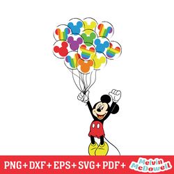 disney mickey mouse balloon lgbt pride svg, disney svg ,disney mickey svg , digital download