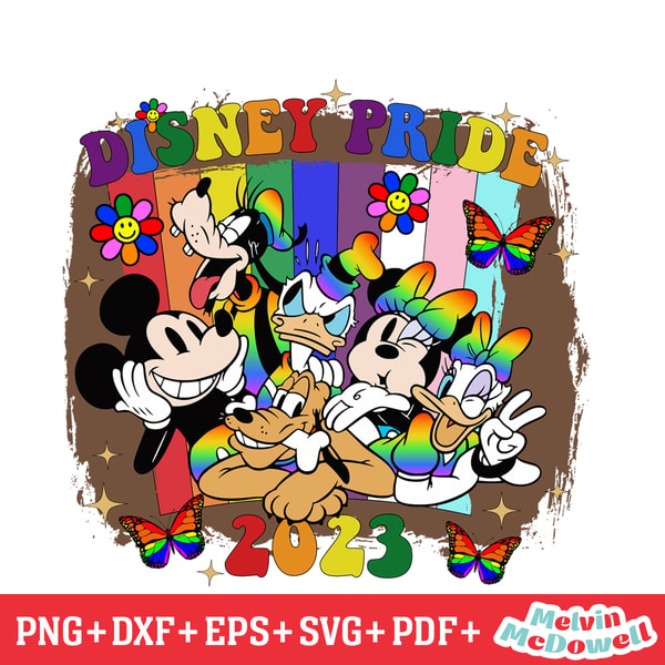 Mickey Friends Disney LGBT Pride SVG, Disney Svg ,Disney Mic | Inspire ...