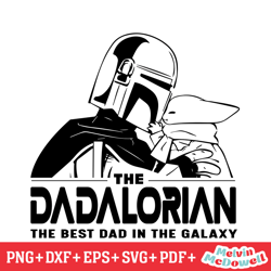 dadalorian the best dad in the galaxy svg, disney svg ,disney mickey svg , digital download